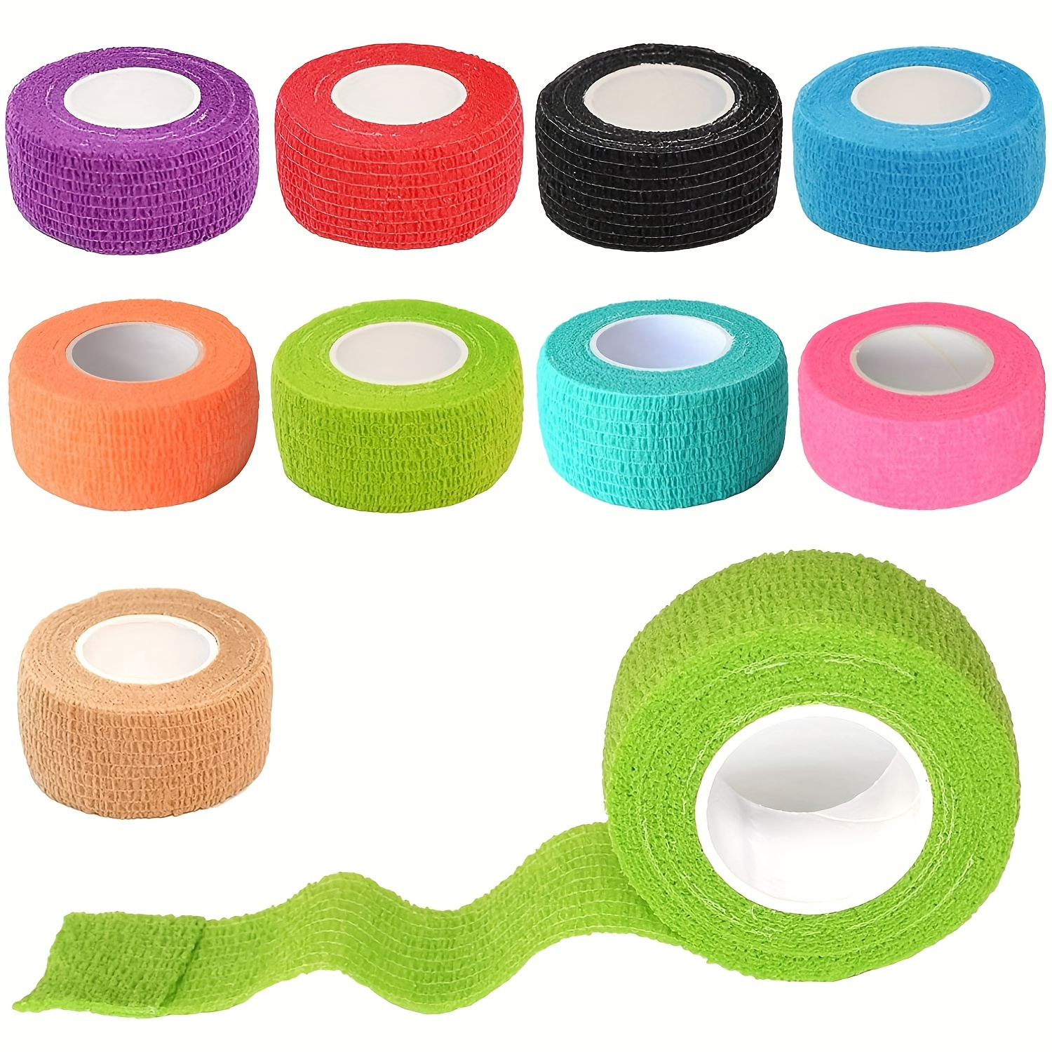 Self Adhesive Elastic Bandage Wrap, 12Pcs Set